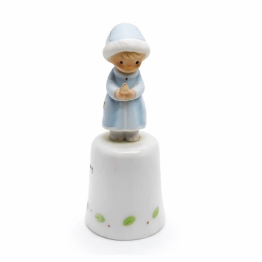 Vintage Precious Moments Thimble Figurine – signed 1991 Samuel J. Butcher